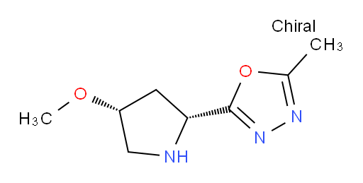 2-[(2R,4R)-4-methoxypyrrolidin-2-yl]-5-methyl-1,3,4-oxadiazole