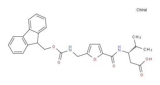 (3S)-3-({5-[({[(9H-fluoren-9-yl)methoxy]carbonyl}amino)methyl]furan-2-yl}formamido)-4-methylpentanoic acid