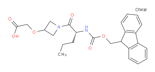 2-({1-[(2R)-2-({[(9H-fluoren-9-yl)methoxy]carbonyl}amino)pentanoyl]azetidin-3-yl}oxy)acetic acid