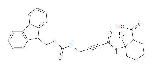 2-[4-({[(9H-fluoren-9-yl)methoxy]carbonyl}amino)but-2-ynamido]-2-methylcyclohexane-1-carboxylic acid