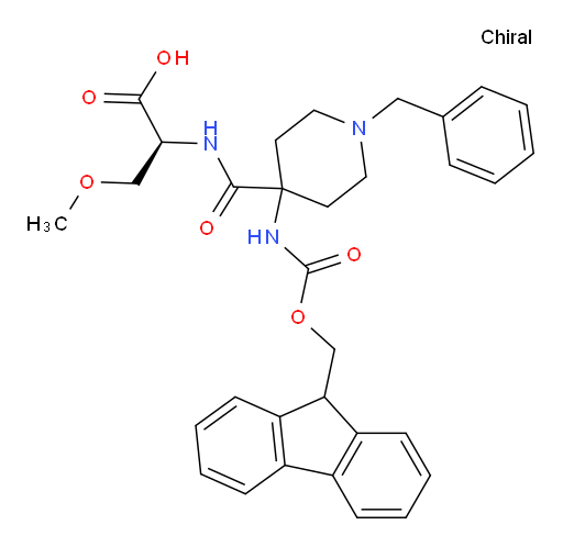 (2S)-2-{[1-benzyl-4-({[(9H-fluoren-9-yl)methoxy]carbonyl}amino)piperidin-4-yl]formamido}-3-methoxypropanoic acid