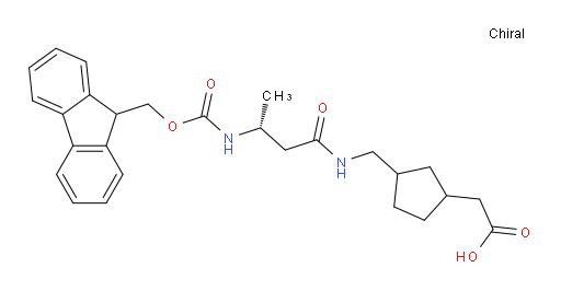2-(3-{[(3R)-3-({[(9H-fluoren-9-yl)methoxy]carbonyl}amino)butanamido]methyl}cyclopentyl)acetic acid