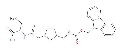 2-(2-{3-[({[(9H-fluoren-9-yl)methoxy]carbonyl}amino)methyl]cyclopentyl}acetamido)butanoic acid