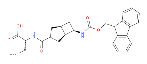 (2R)-2-{[(1RS,5RS,6SR)-6-({[(9H-fluoren-9-yl)methoxy]carbonyl}amino)bicyclo[3.2.0]heptan-3-yl]formamido}butanoic acid