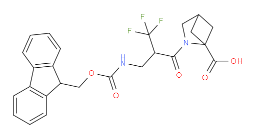 2-{2-[({[(9H-fluoren-9-yl)methoxy]carbonyl}amino)methyl]-3,3,3-trifluoropropanoyl}-2-azabicyclo[2.1.1]hexane-1-carboxylic acid