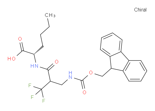 (2S)-2-{2-[({[(9H-fluoren-9-yl)methoxy]carbonyl}amino)methyl]-3,3,3-trifluoropropanamido}hexanoic acid