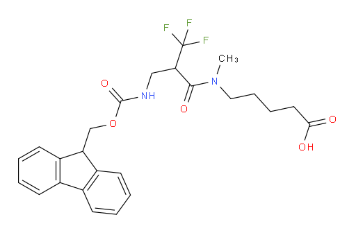 5-{2-[({[(9H-fluoren-9-yl)methoxy]carbonyl}amino)methyl]-3,3,3-trifluoro-N-methylpropanamido}pentanoic acid
