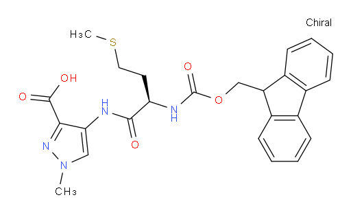 4-[(2R)-2-({[(9H-fluoren-9-yl)methoxy]carbonyl}amino)-4-(methylsulfanyl)butanamido]-1-methyl-1H-pyrazole-3-carboxylic acid
