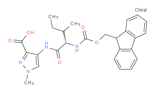 4-[(2S)-2-({[(9H-fluoren-9-yl)methoxy]carbonyl}amino)-3-methylpentanamido]-1-methyl-1H-pyrazole-3-carboxylic acid