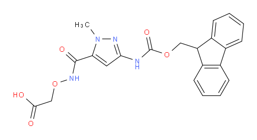 2-({[3-({[(9H-fluoren-9-yl)methoxy]carbonyl}amino)-1-methyl-1H-pyrazol-5-yl]formamido}oxy)acetic acid