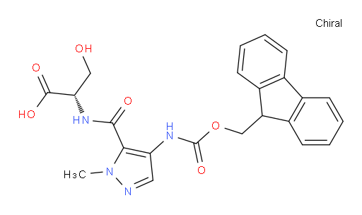 (2S)-2-{[4-({[(9H-fluoren-9-yl)methoxy]carbonyl}amino)-1-methyl-1H-pyrazol-5-yl]formamido}-3-hydroxypropanoic acid