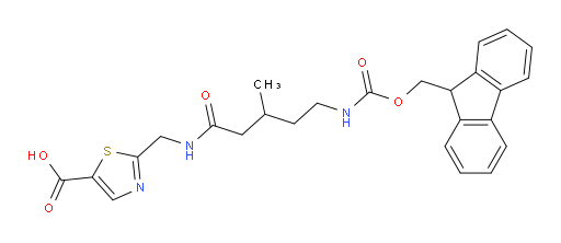 2-{[5-({[(9H-fluoren-9-yl)methoxy]carbonyl}amino)-3-methylpentanamido]methyl}-1,3-thiazole-5-carboxylic acid