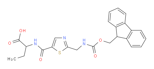 2-({2-[({[(9H-fluoren-9-yl)methoxy]carbonyl}amino)methyl]-1,3-thiazol-5-yl}formamido)butanoic acid