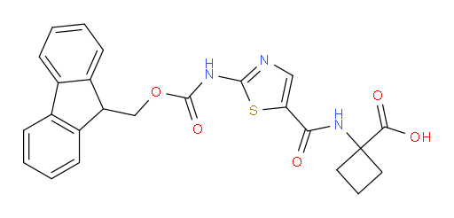 1-[2-({[(9H-fluoren-9-yl)methoxy]carbonyl}amino)-1,3-thiazole-5-amido]cyclobutane-1-carboxylic acid