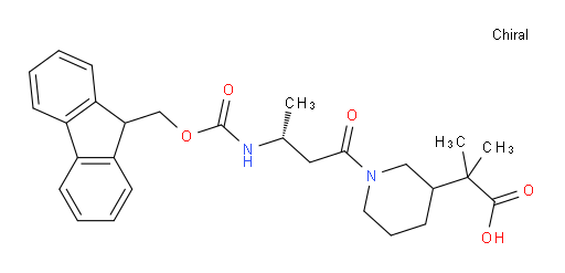 2-{1-[(3R)-3-({[(9H-fluoren-9-yl)methoxy]carbonyl}amino)butanoyl]piperidin-3-yl}-2-methylpropanoic acid