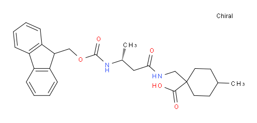 1-{[(3R)-3-({[(9H-fluoren-9-yl)methoxy]carbonyl}amino)butanamido]methyl}-4-methylcyclohexane-1-carboxylic acid