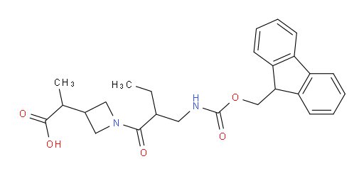 2-(1-{2-[({[(9H-fluoren-9-yl)methoxy]carbonyl}amino)methyl]butanoyl}azetidin-3-yl)propanoic acid