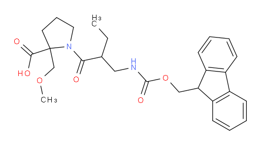 1-{2-[({[(9H-fluoren-9-yl)methoxy]carbonyl}amino)methyl]butanoyl}-2-(methoxymethyl)pyrrolidine-2-carboxylic acid