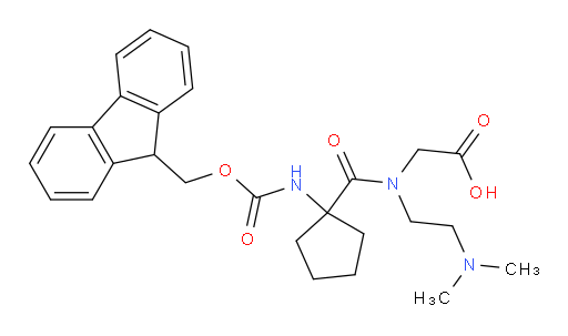 2-{N-[2-(dimethylamino)ethyl]-1-[1-({[(9H-fluoren-9-yl)methoxy]carbonyl}amino)cyclopentyl]formamido}acetic acid