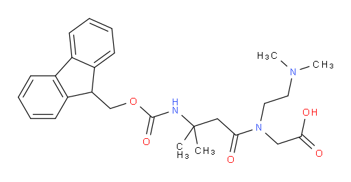 2-{N-[2-(dimethylamino)ethyl]-3-({[(9H-fluoren-9-yl)methoxy]carbonyl}amino)-3-methylbutanamido}acetic acid
