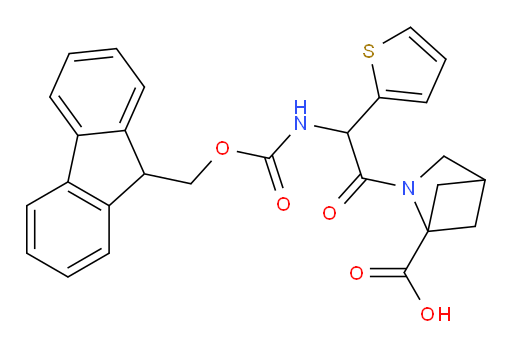 2-[2-({[(9H-fluoren-9-yl)methoxy]carbonyl}amino)-2-(thiophen-2-yl)acetyl]-2-azabicyclo[2.1.1]hexane-1-carboxylic acid