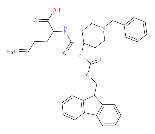 2-{[1-benzyl-4-({[(9H-fluoren-9-yl)methoxy]carbonyl}amino)piperidin-4-yl]formamido}hex-5-enoic acid