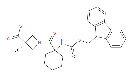 1-[1-({[(9H-fluoren-9-yl)methoxy]carbonyl}amino)cyclohexanecarbonyl]-3-methylazetidine-3-carboxylic acid