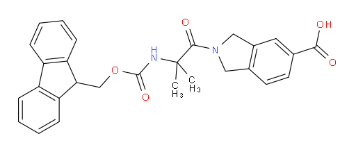 2-[2-({[(9H-fluoren-9-yl)methoxy]carbonyl}amino)-2-methylpropanoyl]-2,3-dihydro-1H-isoindole-5-carboxylic acid