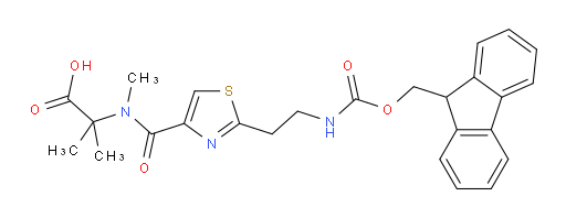 2-(1-{2-[2-({[(9H-fluoren-9-yl)methoxy]carbonyl}amino)ethyl]-1,3-thiazol-4-yl}-N-methylformamido)-2-methylpropanoic acid