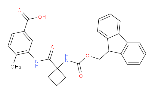 3-[1-({[(9H-fluoren-9-yl)methoxy]carbonyl}amino)cyclobutaneamido]-4-methylbenzoic acid