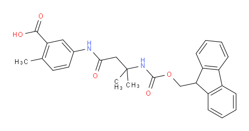 5-[3-({[(9H-fluoren-9-yl)methoxy]carbonyl}amino)-3-methylbutanamido]-2-methylbenzoic acid