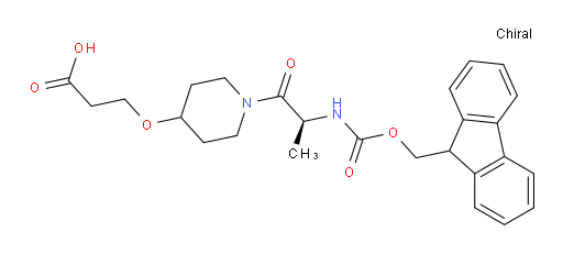 3-({1-[(2S)-2-({[(9H-fluoren-9-yl)methoxy]carbonyl}amino)propanoyl]piperidin-4-yl}oxy)propanoic acid