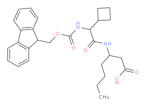 3-[2-cyclobutyl-2-({[(9H-fluoren-9-yl)methoxy]carbonyl}amino)acetamido]heptanoic acid