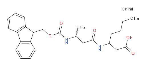 3-[(3R)-3-({[(9H-fluoren-9-yl)methoxy]carbonyl}amino)butanamido]heptanoic acid