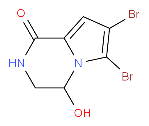 6,7-dibromo-4-hydroxy-1H,2H,3H,4H-pyrrolo[1,2-a]pyrazin-1-one