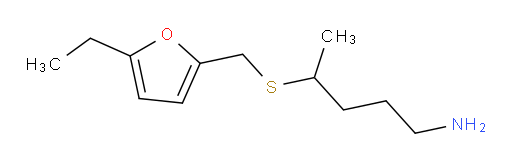 4-{[(5-ethylfuran-2-yl)methyl]sulfanyl}pentan-1-amine