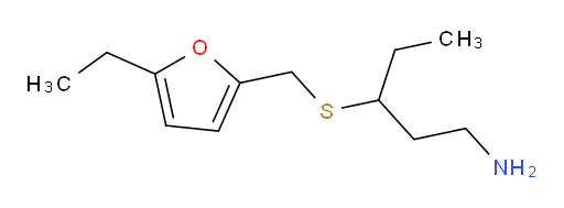 3-{[(5-ethylfuran-2-yl)methyl]sulfanyl}pentan-1-amine
