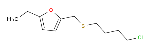 2-{[(4-chlorobutyl)sulfanyl]methyl}-5-ethylfuran