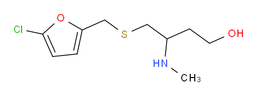 4-{[(5-chlorofuran-2-yl)methyl]sulfanyl}-3-(methylamino)butan-1-ol