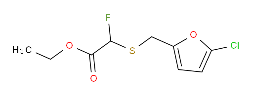 ethyl 2-{[(5-chlorofuran-2-yl)methyl]sulfanyl}-2-fluoroacetate
