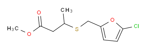 methyl 3-{[(5-chlorofuran-2-yl)methyl]sulfanyl}butanoate