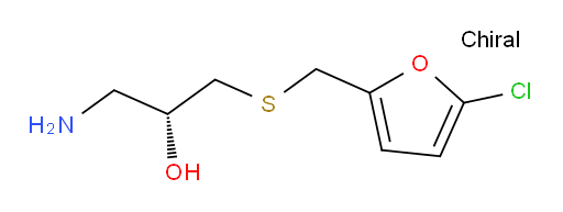 (2R)-1-amino-3-{[(5-chlorofuran-2-yl)methyl]sulfanyl}propan-2-ol