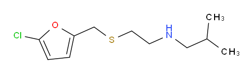 (2-{[(5-chlorofuran-2-yl)methyl]sulfanyl}ethyl)(2-methylpropyl)amine