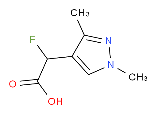 2-(1,3-dimethyl-1H-pyrazol-4-yl)-2-fluoroacetic acid
