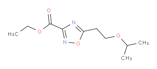 ethyl 5-[2-(propan-2-yloxy)ethyl]-1,2,4-oxadiazole-3-carboxylate