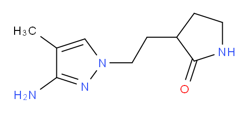 3-[2-(3-amino-4-methyl-1H-pyrazol-1-yl)ethyl]pyrrolidin-2-one
