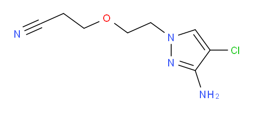 3-[2-(3-amino-4-chloro-1H-pyrazol-1-yl)ethoxy]propanenitrile