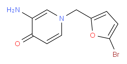 3-amino-1-[(5-bromofuran-2-yl)methyl]-1,4-dihydropyridin-4-one