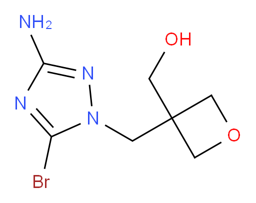 {3-[(3-amino-5-bromo-1H-1,2,4-triazol-1-yl)methyl]oxetan-3-yl}methanol