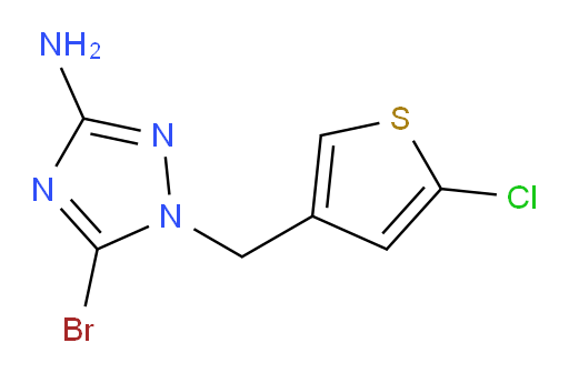 5-bromo-1-[(5-chlorothiophen-3-yl)methyl]-1H-1,2,4-triazol-3-amine